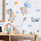 Pink Cartoon Bear Balloon Wall Stickers Cute Kids Room Nursery Wall Decals 4