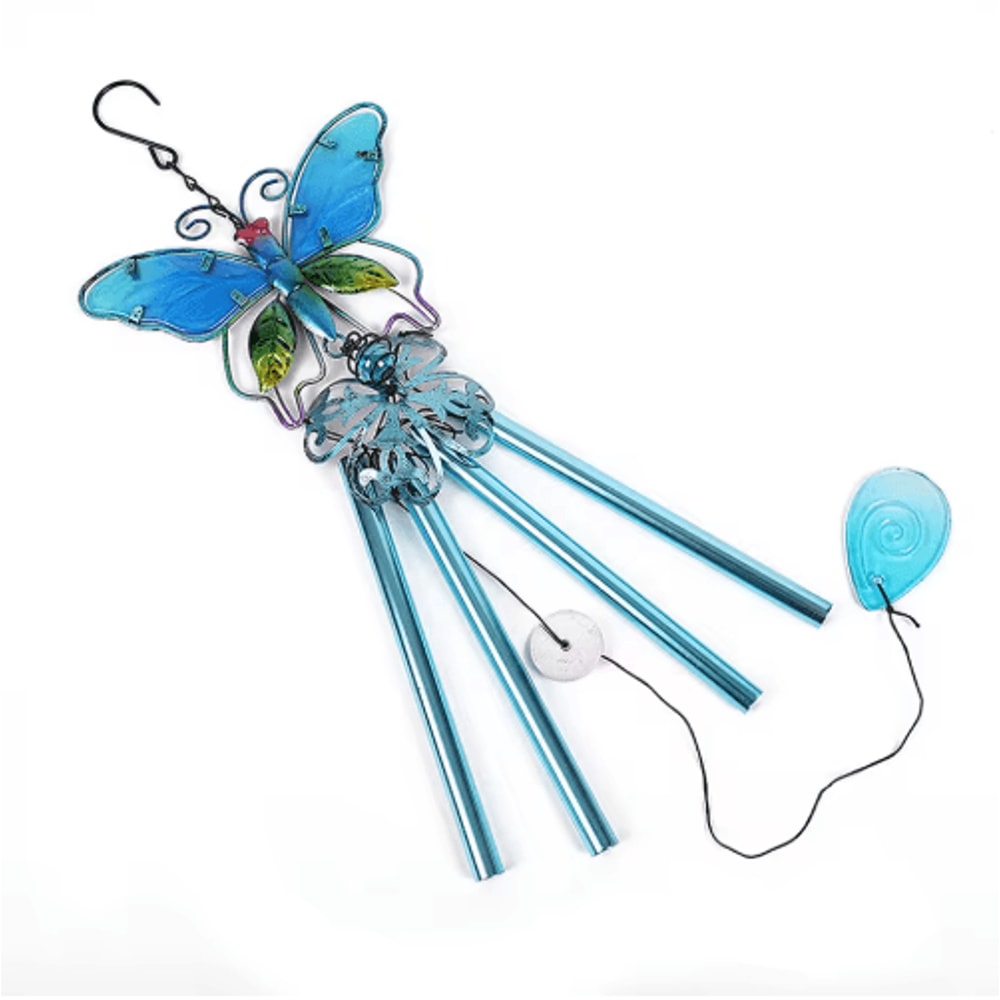 Hummingbird Dragonfly Metal Wind Chime Decorative Outdoor Garden Hanging Decor 1