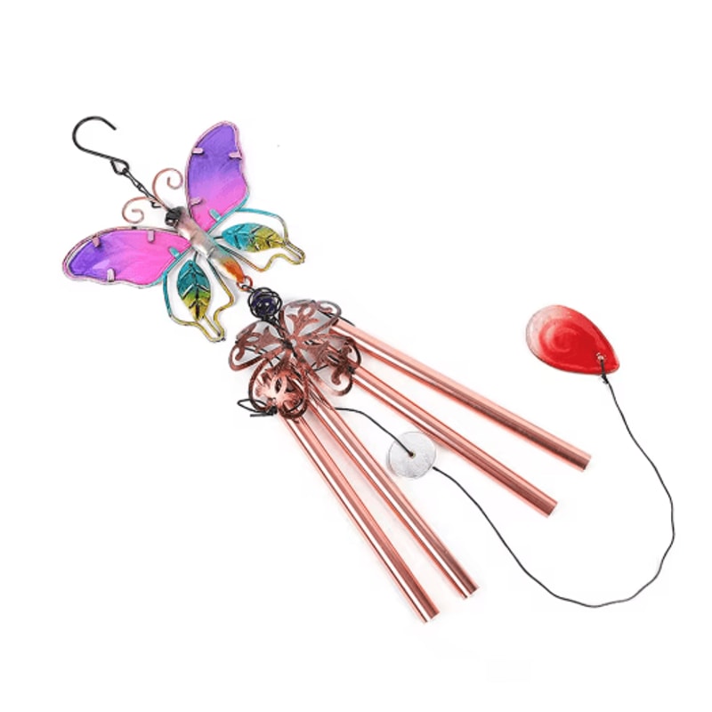 Hummingbird Dragonfly Metal Wind Chime Decorative Outdoor Garden Hanging Decor 2