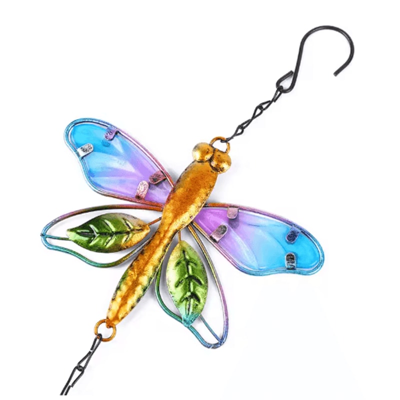 Hummingbird Dragonfly Metal Wind Chime Decorative Outdoor Garden Hanging Decor 13