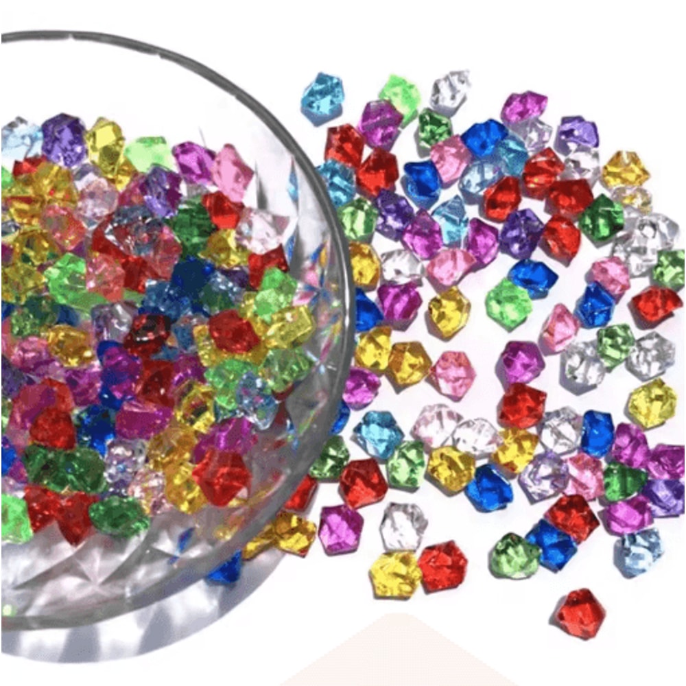 Crystal Clear Acrylic Ice Crystals Fake Crushed Ice Stones For Vase Fillers Wedding Decorations 10 1