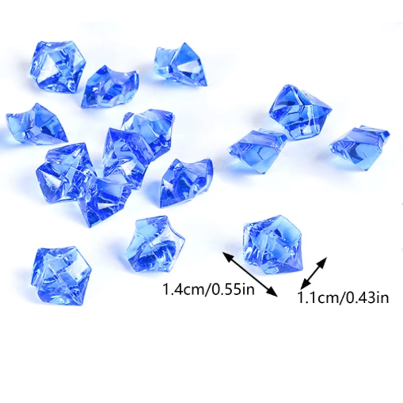 Crystal Clear Acrylic Ice Crystals Fake Crushed Ice Stones For Vase Fillers Wedding Decorations 10 7