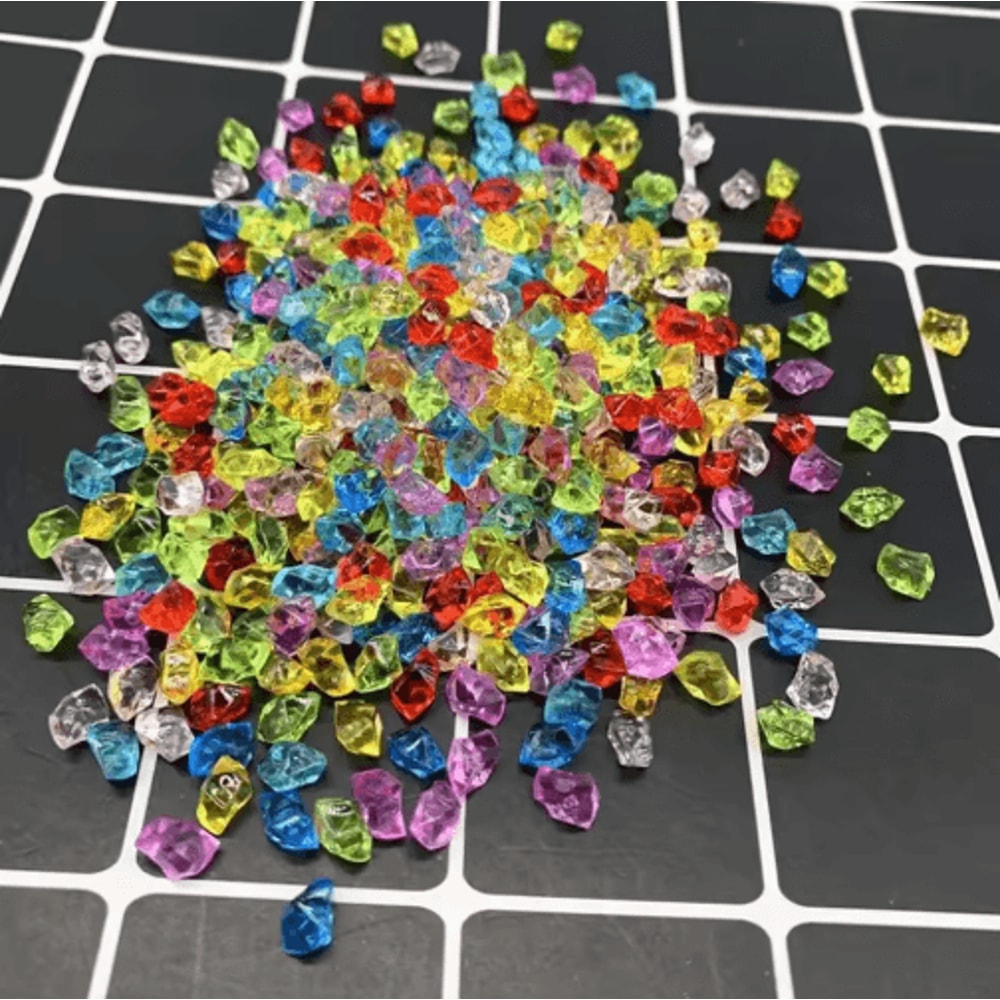 Crystal Clear Acrylic Ice Crystals Fake Crushed Ice Stones For Vase Fillers Wedding Decorations 10 8