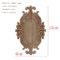 HandCarved Floral Wood Applique Decorative Wooden Trim For Furniture Wall Decor 1