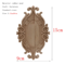 HandCarved Floral Wood Applique Decorative Wooden Trim For Furniture Wall Decor 1