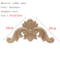 HandCarved Floral Wood Applique Decorative Wooden Trim For Furniture Wall Decor 11