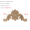 HandCarved Floral Wood Applique Decorative Wooden Trim For Furniture Wall Decor 11