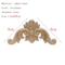 HandCarved Floral Wood Applique Decorative Wooden Trim For Furniture Wall Decor 12