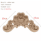 HandCarved Floral Wood Applique Decorative Wooden Trim For Furniture Wall Decor 14