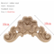 HandCarved Floral Wood Applique Decorative Wooden Trim For Furniture Wall Decor 14