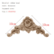 HandCarved Floral Wood Applique Decorative Wooden Trim For Furniture Wall Decor 17