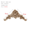HandCarved Floral Wood Applique Decorative Wooden Trim For Furniture Wall Decor 18