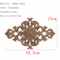 HandCarved Floral Wood Applique Decorative Wooden Trim For Furniture Wall Decor 20