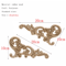 HandCarved Floral Wood Applique Decorative Wooden Trim For Furniture Wall Decor 6