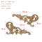 HandCarved Floral Wood Applique Decorative Wooden Trim For Furniture Wall Decor 7