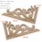 HandCarved Floral Wood Applique Decorative Wooden Trim For Furniture Wall Decor 23