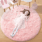 Ultra Soft Fluffy Round Rug Shaggy Area Rug For Bedroom Kids Room Nursery 2