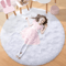 Ultra Soft Fluffy Round Rug Shaggy Area Rug For Bedroom Kids Room Nursery 6