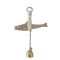 Lightweight Wooden Fish Hanging Ornament With Bell Nautical Wall Door Decor 3
