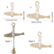Lightweight Wooden Fish Hanging Ornament With Bell Nautical Wall Door Decor 0