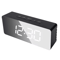 LED Mirror Digital Alarm Clock With Snooze USB Desk Clock Bedside Night Light 2