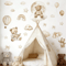 Boho Teddy Bear Balloon Watercolor Wall Sticker Nursery Kids Room Vinyl Decal Decor 4