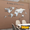 3D Acrylic World Map Wall Sticker Modern Crystal Wall Decor For Home Office 2