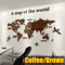 3D Acrylic World Map Wall Sticker Modern Crystal Wall Decor For Home Office 0