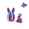 3D Printed Easter Rabbit Ornament With Egg Cute Desk Decor Kids Gift 10