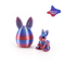 3D Printed Easter Rabbit Ornament With Egg Cute Desk Decor Kids Gift 10