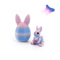 3D Printed Easter Rabbit Ornament With Egg Cute Desk Decor Kids Gift 11