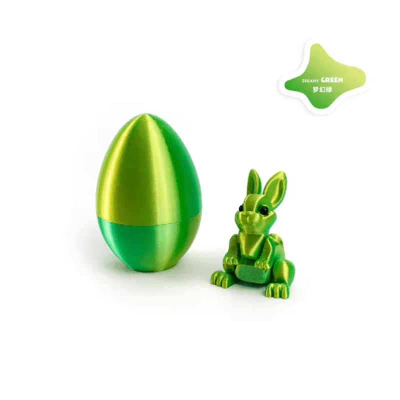 3D Printed Easter Rabbit Ornament With Egg Cute Desk Decor Kids Gift 16