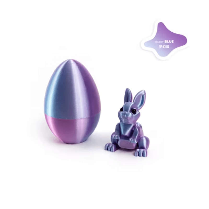 3D Printed Easter Rabbit Ornament With Egg Cute Desk Decor Kids Gift 17