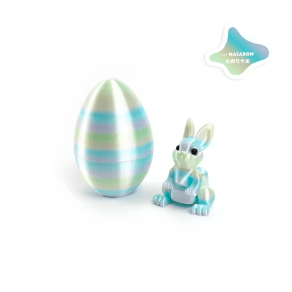 3D Printed Easter Rabbit Ornament With Egg Cute Desk Decor Kids Gift 19
