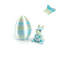 3D Printed Easter Rabbit Ornament With Egg Cute Desk Decor Kids Gift 19