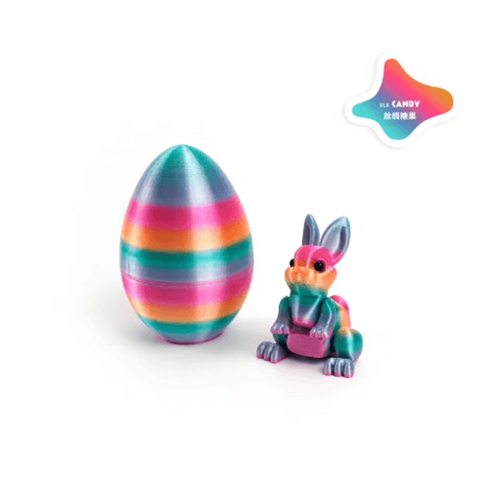 3D Printed Easter Rabbit Ornament With Egg Cute Desk Decor Kids Gift 20