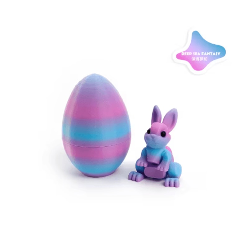 3D Printed Easter Rabbit Ornament With Egg Cute Desk Decor Kids Gift 21