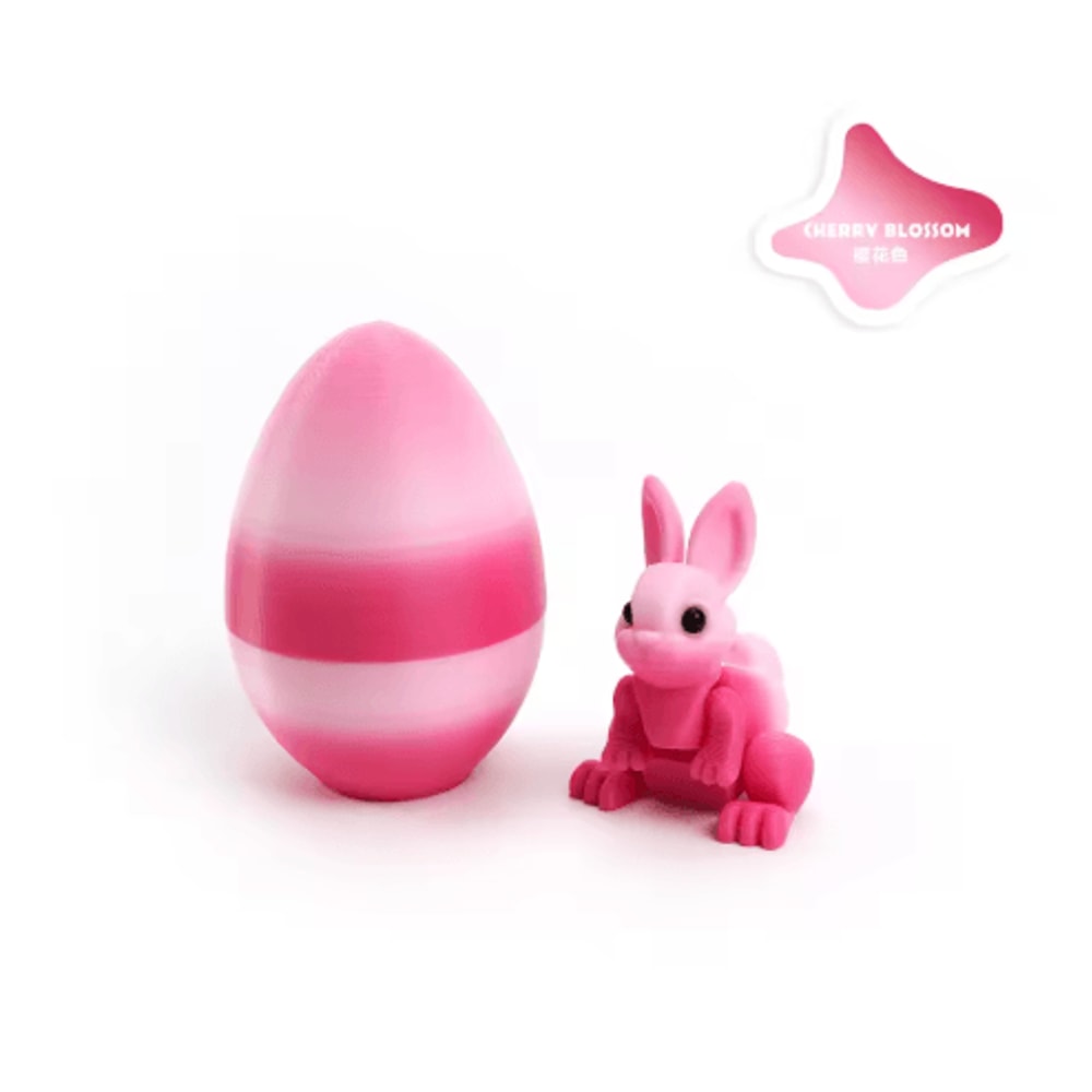 3D Printed Easter Rabbit Ornament With Egg Cute Desk Decor Kids Gift 22
