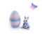 3D Printed Easter Rabbit Ornament With Egg Cute Desk Decor Kids Gift 24