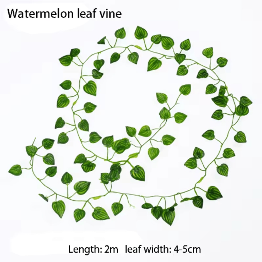 Artificial Ivy Leaves Garland Vines Fake Hanging Greenery For Wall Outdoor Decor 210M 5