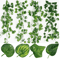 Artificial Ivy Leaves Garland Vines Fake Hanging Greenery For Wall Outdoor Decor 210M 6