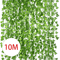 Artificial Ivy Leaves Garland Vines Fake Hanging Greenery For Wall Outdoor Decor 210M 0