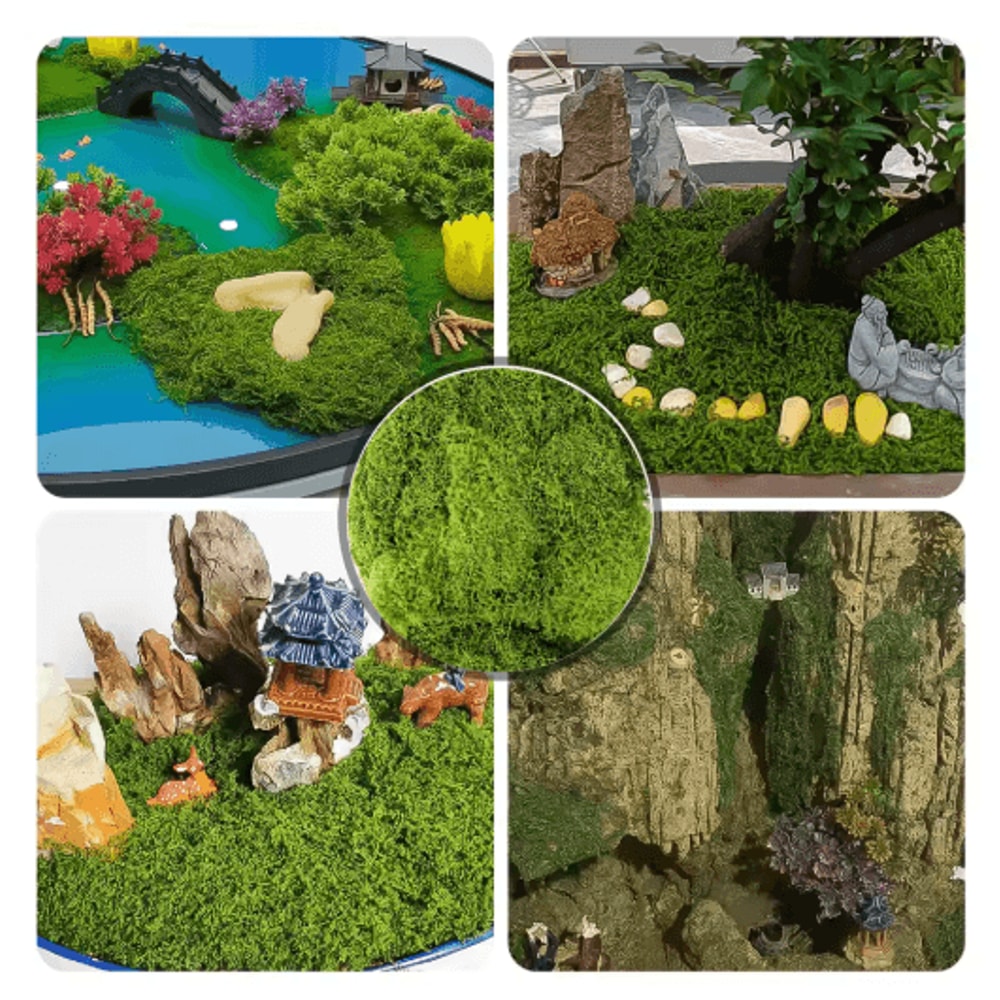 Artificial Moss Grass For DIY Crafts Mini Landscape Fake Grass For Home Garden Decor 30g500g 7