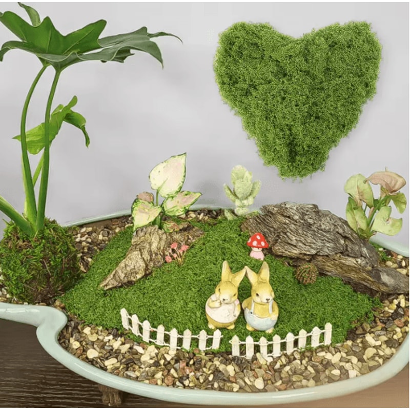 Artificial Moss Grass For DIY Crafts Mini Landscape Fake Grass For Home Garden Decor 30g500g 8