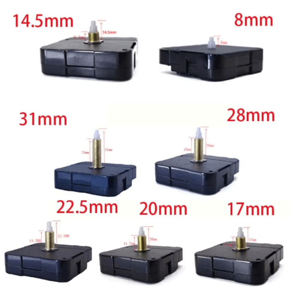 Quartz Clock Movement Replacement Kit DIY Wall Clock Motor With Hands 31mm Shaft 0