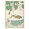 Japanese Cat Wall Art Retro Bathtub Cat Poster For Japandi Bathroom Decor 14
