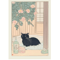 Japanese Cat Wall Art Retro Bathtub Cat Poster For Japandi Bathroom Decor 15