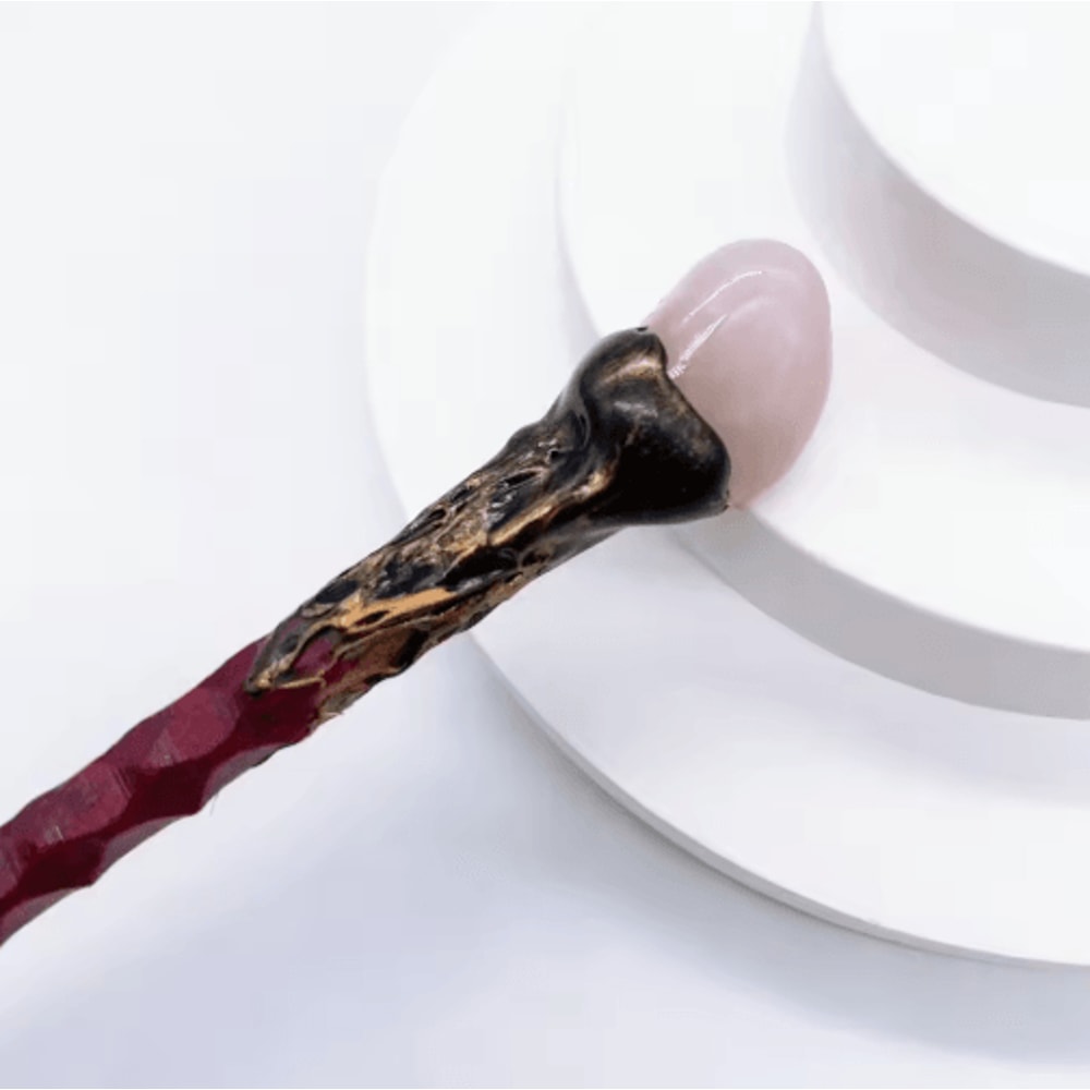 Rose Quartz Wand Crystal Healing Wand For Reiki Witchcraft Spiritual Home Decor 9