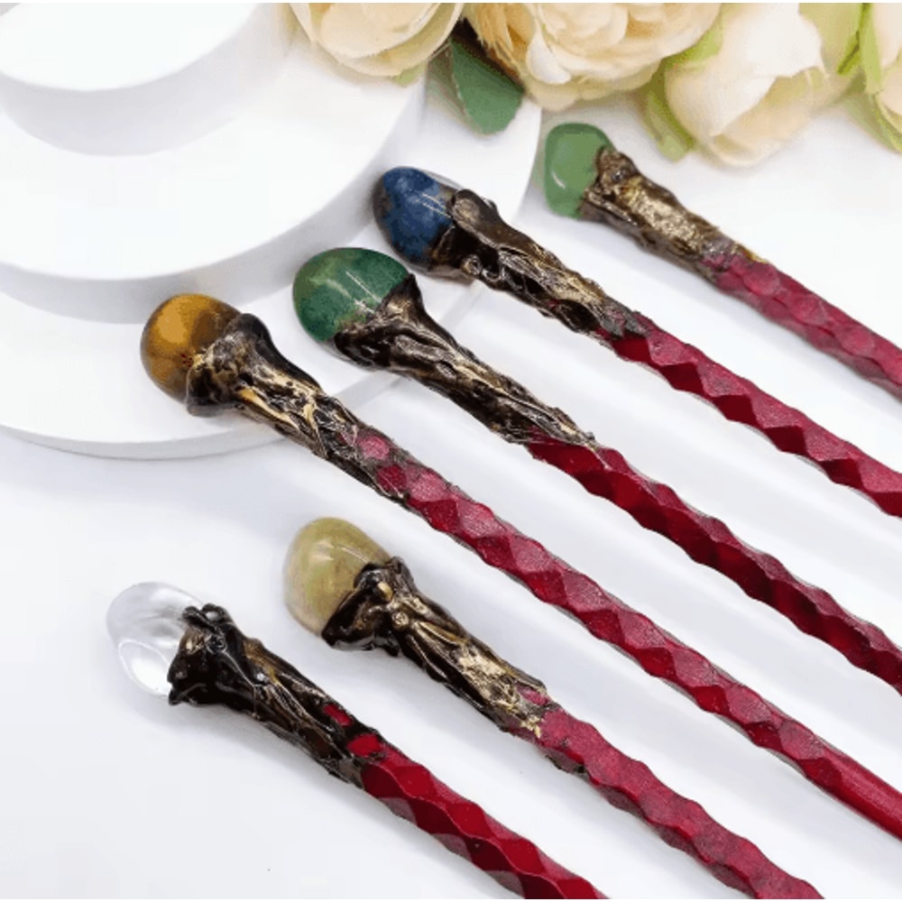 Rose Quartz Wand Crystal Healing Wand For Reiki Witchcraft Spiritual Home Decor 14