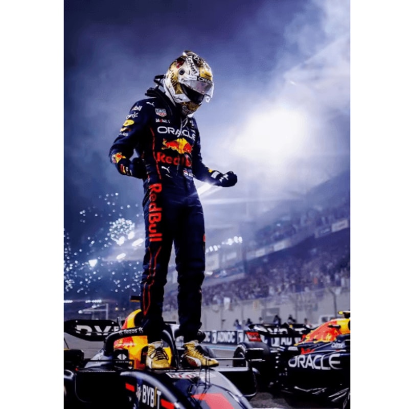 F1 Monaco Racing Wall Art Max Verstappen Print Formula 1 Canvas Decor 1